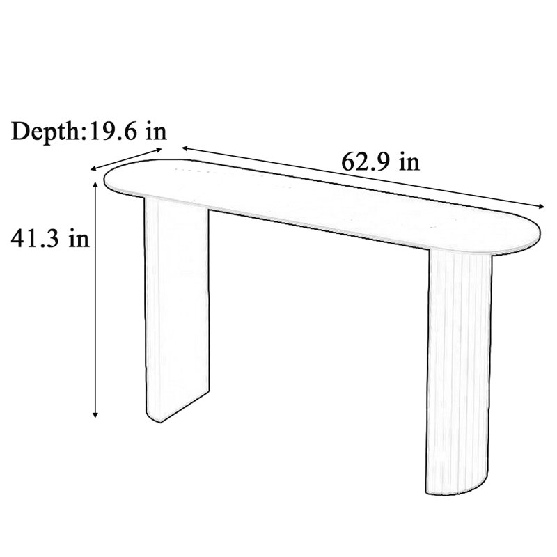 Table de bar simple Home-style, Noir, H 41,3 po x L 62,9 po x l 19,6 po, Noir