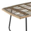 Ensemble de conversation moderne pour 4 personnes avec coussins en polyester et table basse Antibes-1775783249