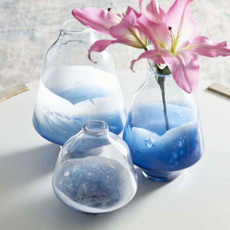 Vase de table Water Dance, H 15 po x l 10 po x P 10 po