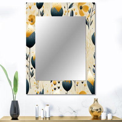 Motif floral sarcelle Alysse