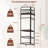 Corner Clothing Racks Freestanding Metal Coat Racks with Hooks Clothes Rack with Storage Shelves for Home Bedroom Living Room