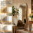 Modern Irregular Full-length Mirror With Aluminum Frame, Wall-mounted Or Free-standing Design-1211788711-1211788714