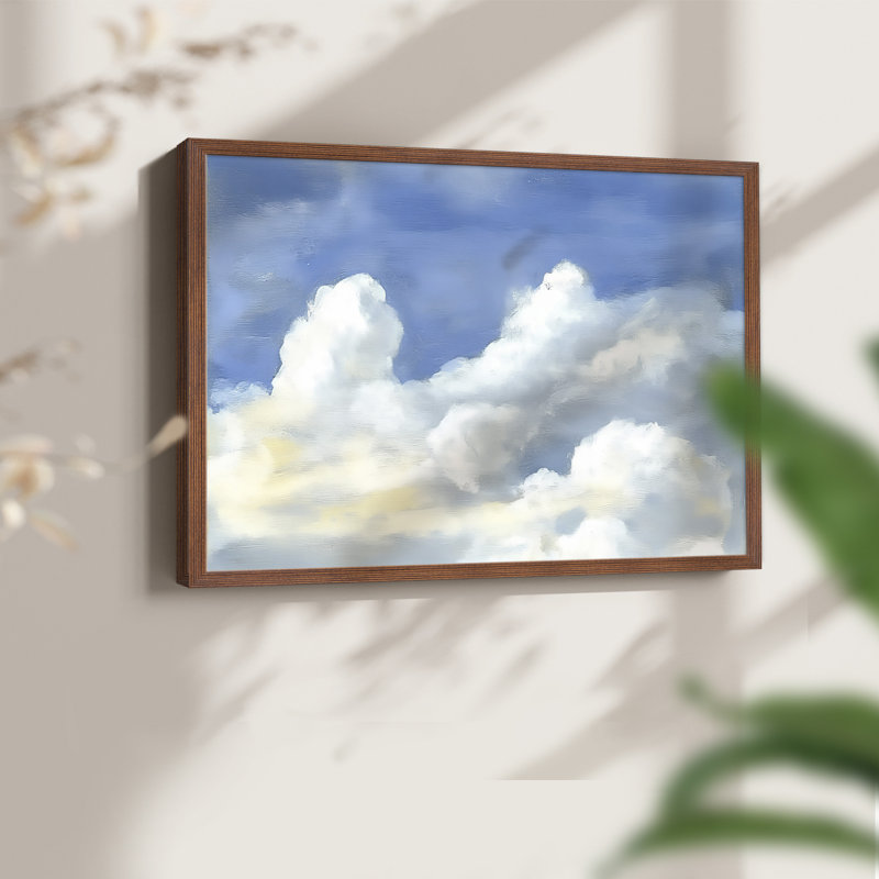 Landscape Series-VIII -Framed Print - Restickable, 8" H x 10" W, Walnut