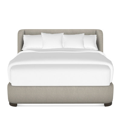 Tansy Solid Wood Wingback Bed