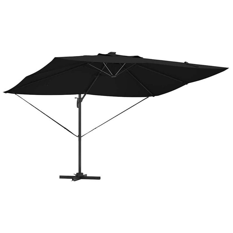 Cantilever Parasol, Black, 265cm H x 251cm W x 251cm D