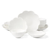 Studio 1414 Scallop 16 Piece Dinnerware Set