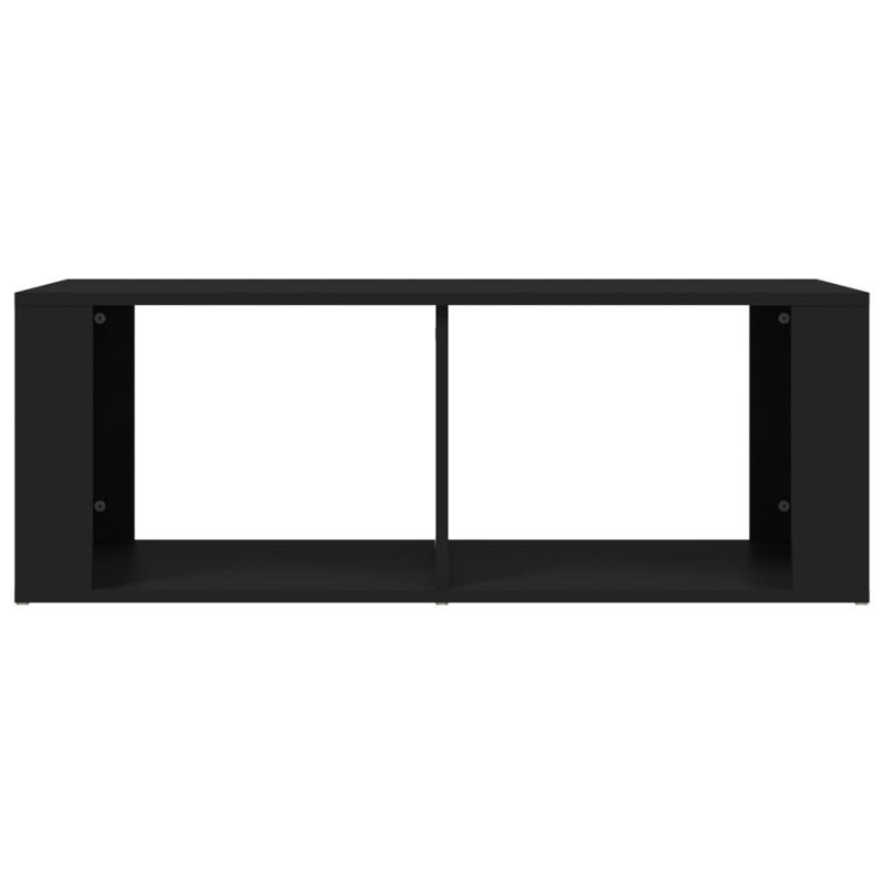 Nimsy Floor Shelf Coffee Table with Storage, Black