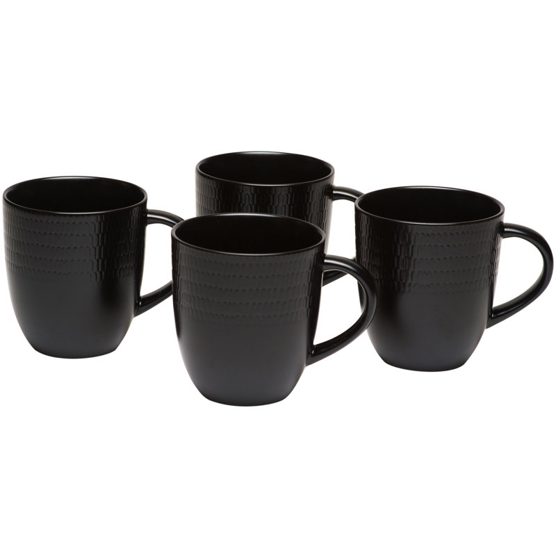 Red Vanilla Rice Coffee Mug, Black