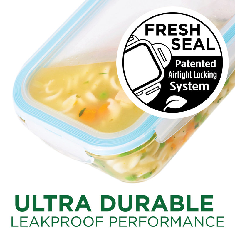 Purely Better™ Glass Food Storage - Set of 5 Containers and 10 Lids