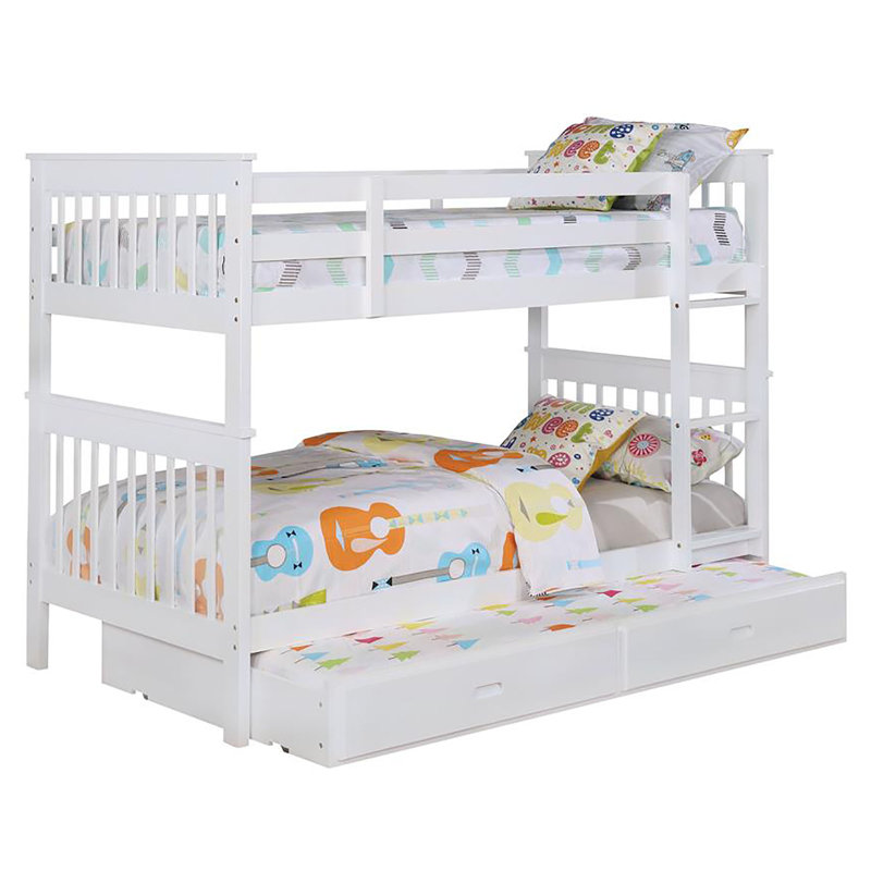 Slatted Headboard Bunk Bed