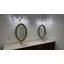 Applique murale pour salle de bain 3 lumières en or brossé, applique murale en laiton de style campagnard avec abat-jour en verre fleuri, luminaire sur miroir-1541749978