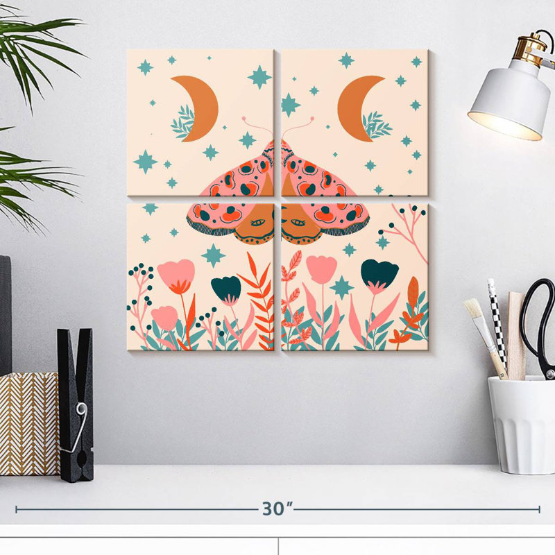 Lune et papillon de nuit Brampt
