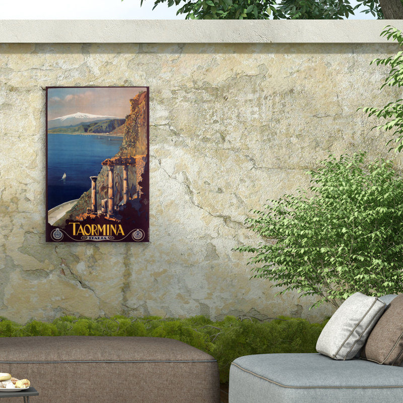 Affiche Marcus Jules Taormina, toile extérieure, H 12 po x l 19 po