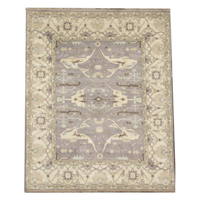 Tapis gris Oushak 9 x 12