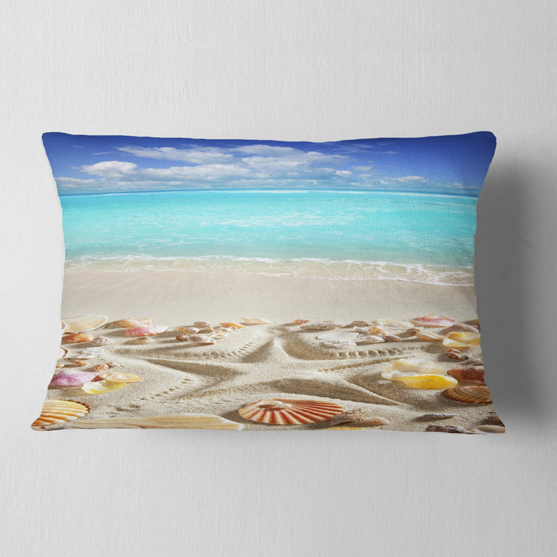 Coussin lombaire mer étoile mer et terre