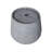12.99"H Gray Polyresin Outdoor Water Fountain, Bowl-Shaped Water Feature With LED Light For Patio Deck Yard Decor