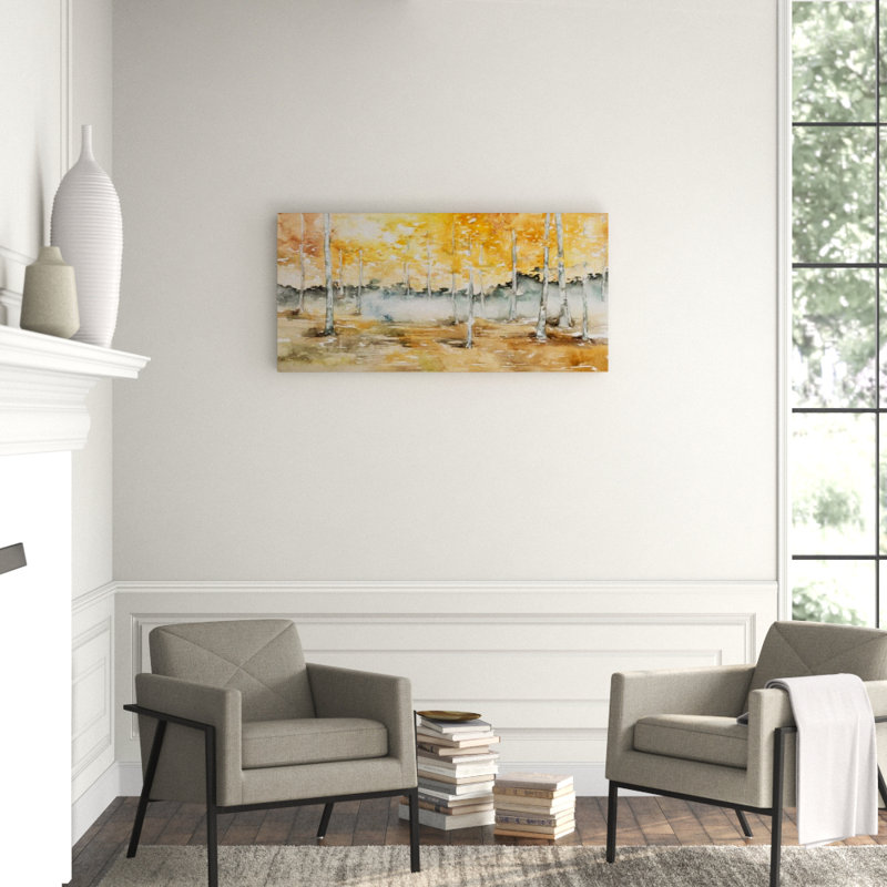 Fall Scent Painting by Sara Brown, Knife Gel, 30" H x 63" W