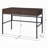 Oak and Black 1-Drawer Writing Desk with USB Port, Perfect for Modern Workspaces and Efficient Organization.