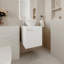Meuble-lavabo de salle de bain 1 porte avec lavabo-1623749887