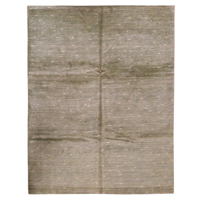 Hand Knotted Area Rug in Light Blue