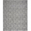Tapis géométrique bleu / ivoire en polyester tissé à la machine Gatze-1948360238