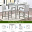 5 chaises à hauteur de comptoir avec garniture en cristal et chaises rembourrées, chaise de table gris argenté avec repose-pieds ergonomique