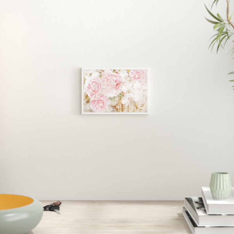 « basket o roses » par oliver gal, impression, H 12 po x l 17 po, Cadre photo