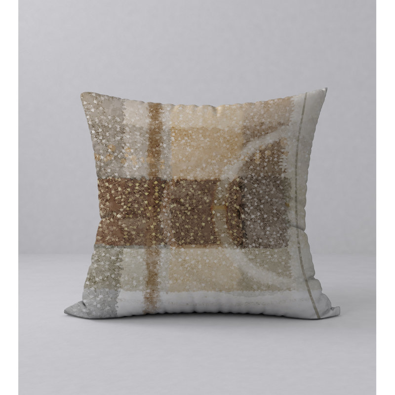 Housse de coussin décorative carrée et insert, 18" x 18"