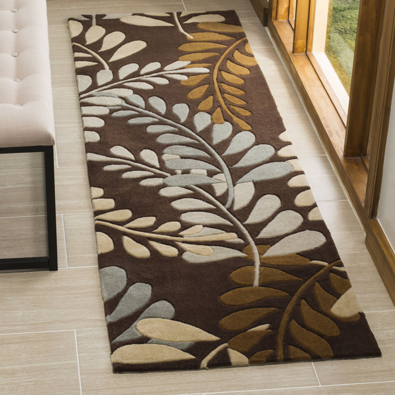 Modern Art Hand Tufted Performance Floral Rug, Runner 2'3" x 8'