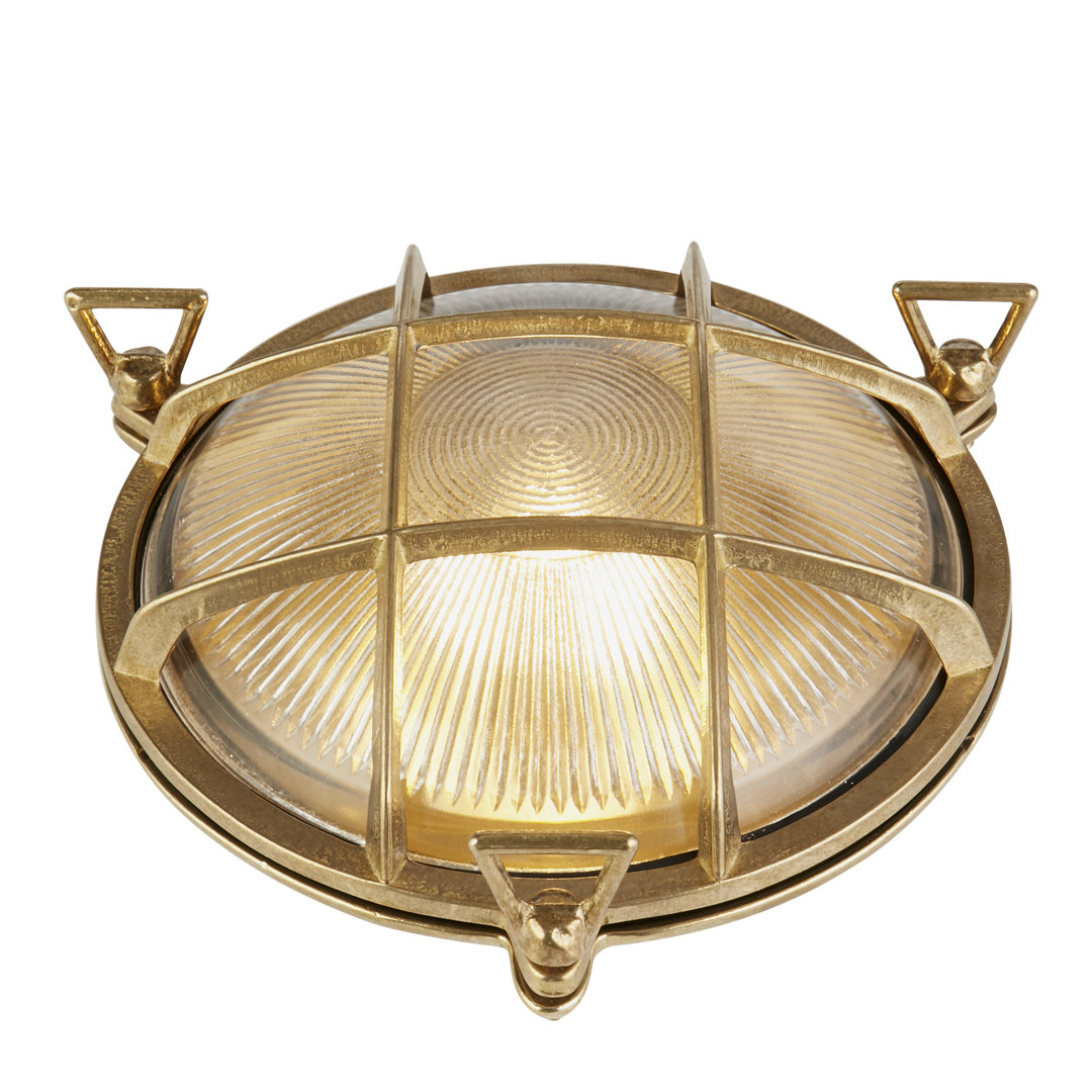 Corinna Gold 22.5cm H Outdoor Bulkhead