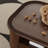 Solid wood coffee table with retro design-105624187