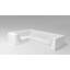 Pixel 119.25" Wide Outdoor U-Shaped Patio Sectional with Cushions-78363873-78363881