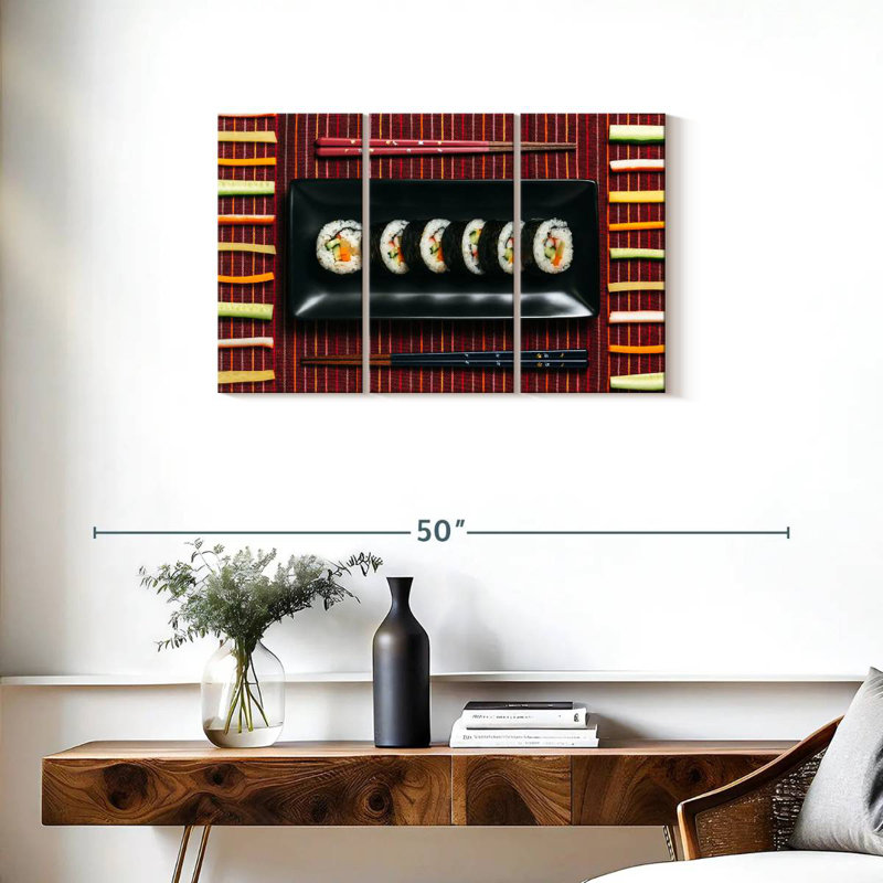 Sushi Rolls, 20" H x 33" W