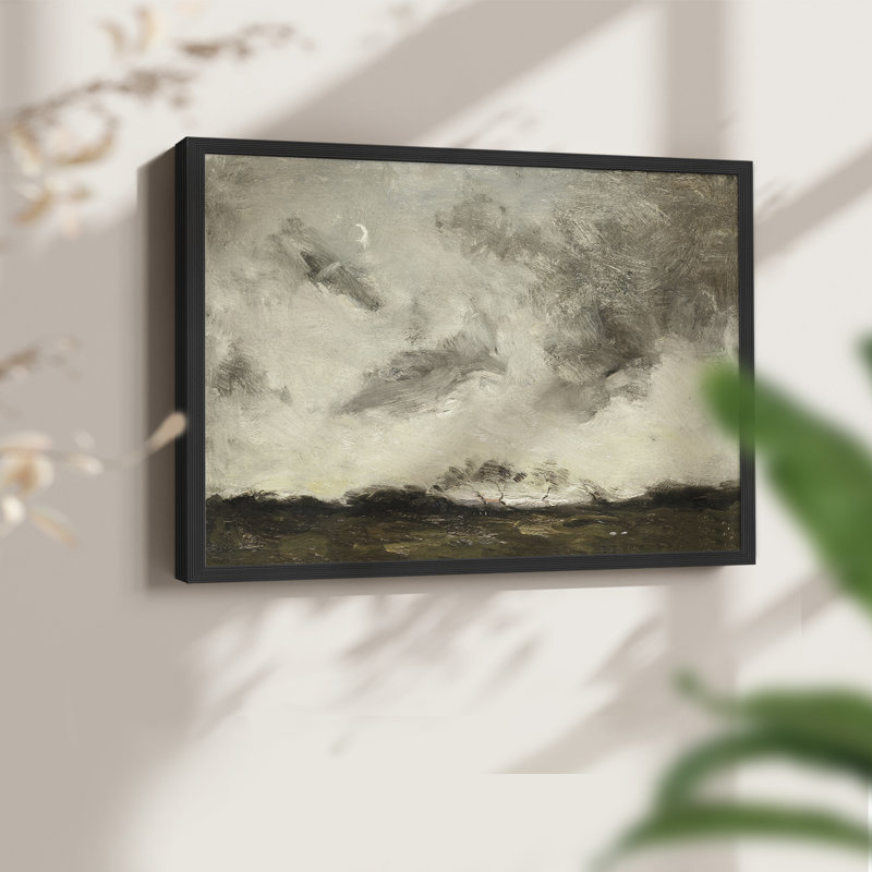 Paysages rétro - DCLIV - reproduction encadrée, Noir, H 16 po x l 20 po