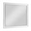 Miroir de commode Lyni, cadre traditionnel, bois blanc, rectangulaire 37 x 44