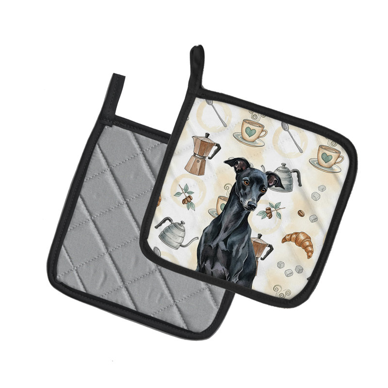 Paire de porte-casseroles noirs et noirs