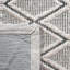 Tapis géométrique en laine et en coton tissé à la main avec latex Marbella-698824035