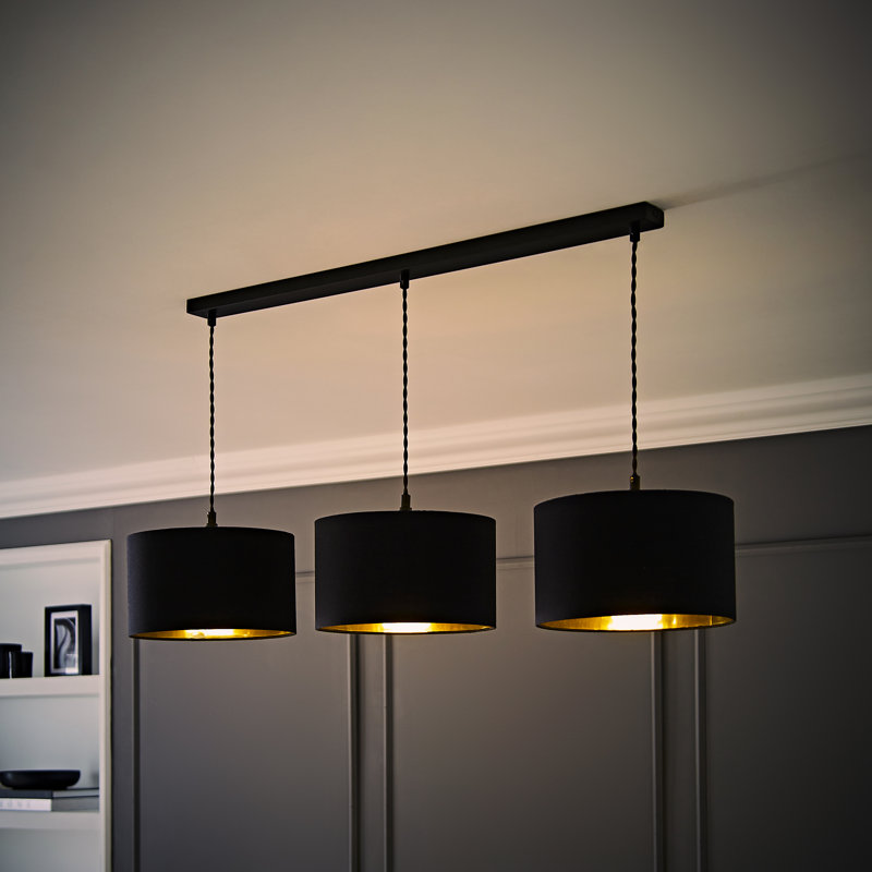 Albeiro 3 - Light Pendant, Black, Matte Black