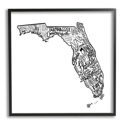 " Florida State Typography Cities " by The Saturday Evening Post