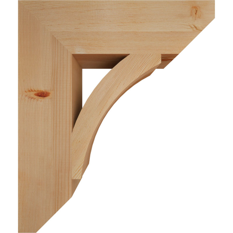Wood Bracket/Corbel, Douglas Fir, 26"H x 5.5"W x 22"D