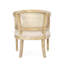 Fauteuil d'appoint beige naturel avec sangles courbées et canne pour plus de confort-401706866