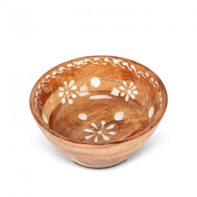 Small With Dot And Flower Pattern Bowl
