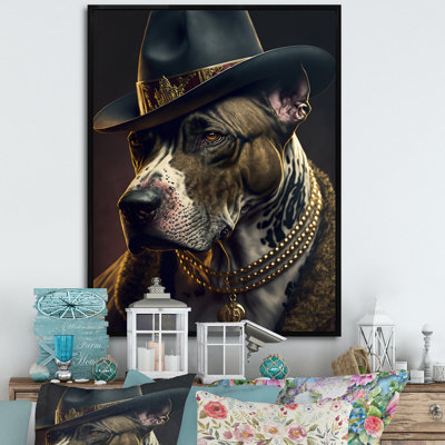 Mafia Pitbull II - impression sur toile