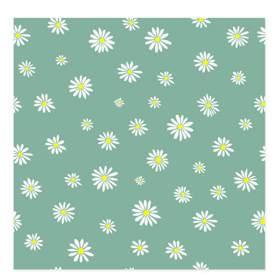 Motif floral de marguerites florales, impression d'art moderne sans cadre