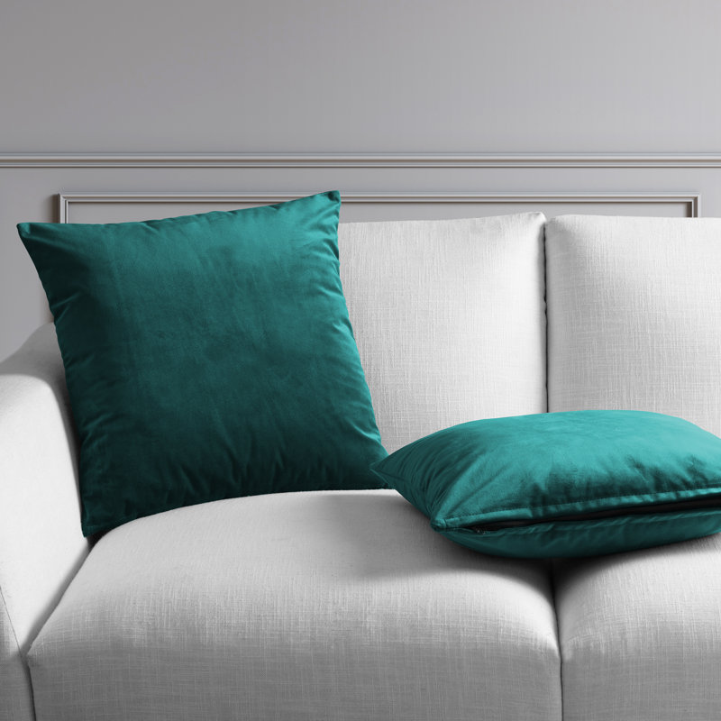 Housses de coussin en velours héritage Heritage - Housses de coussin décoratives, Sarcelle de mer profonde