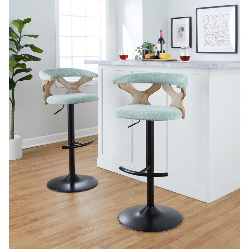 Tabouret pivotant à hauteur réglable, Vert