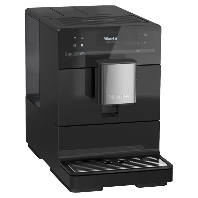 Miele CM 5310 Silence Automatic Coffee Maker & Espresso Machine Combo - Grinder, Milk Frother, Obsidian Black