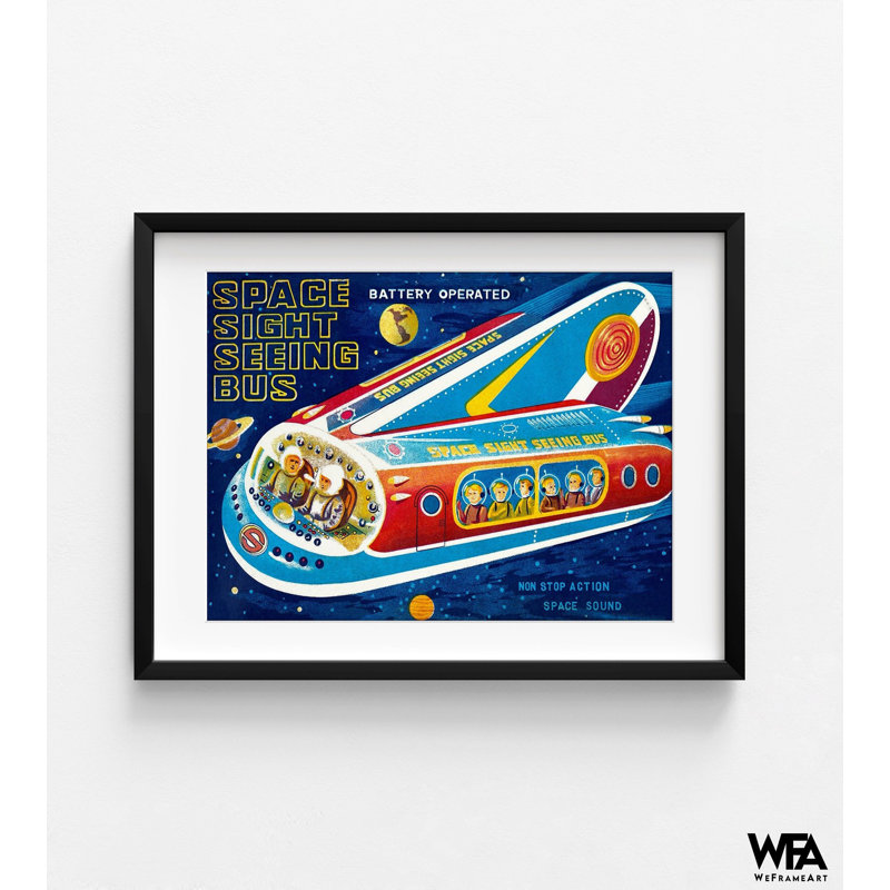 H 30 po x l 40 po, Reproduction encadrée avec passe-partout blanc, Noir