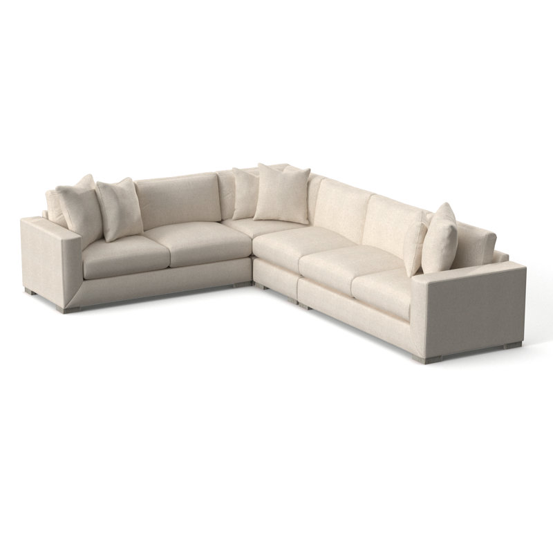 Nicolette Sectional Collection, Cream Chenille , Antique White