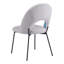Chaise de salle à manger Farolt avec imprimé multicolore et gris